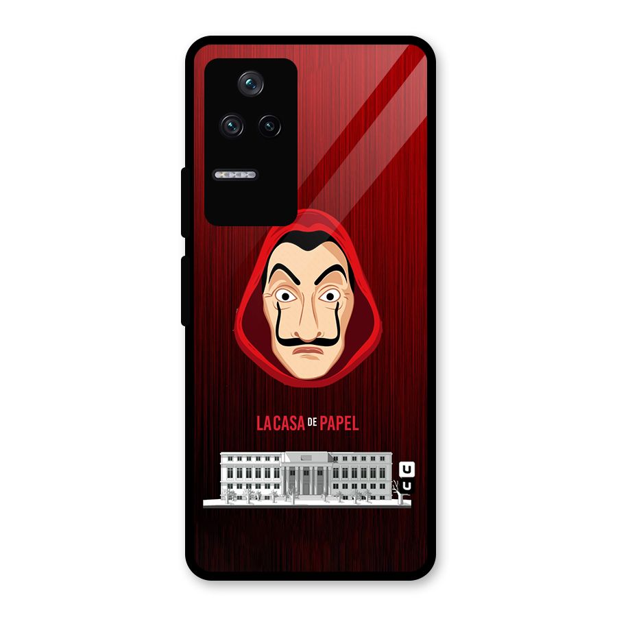 Lacasa Papel Minimalist Glass Back Case for Poco F4 5G