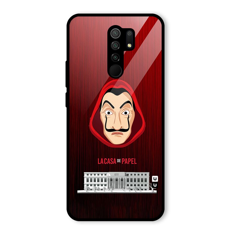 Lacasa Papel Minimalist Glass Back Case for Poco M2