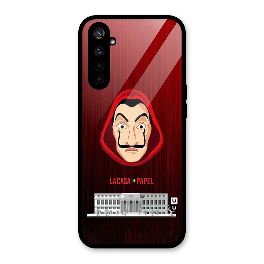 Lacasa Papel Minimalist Glass Back Case for Realme 6