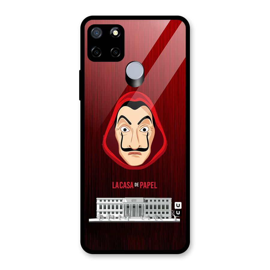 Lacasa Papel Minimalist Glass Back Case for Realme C12