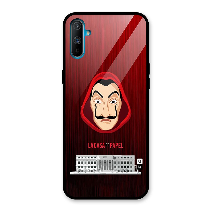 Lacasa Papel Minimalist Glass Back Case for Realme C3