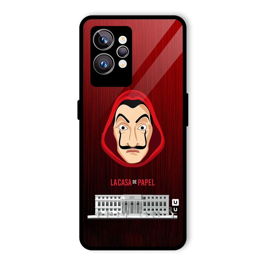 Lacasa Papel Minimalist Glass Back Case for Realme GT2 Pro