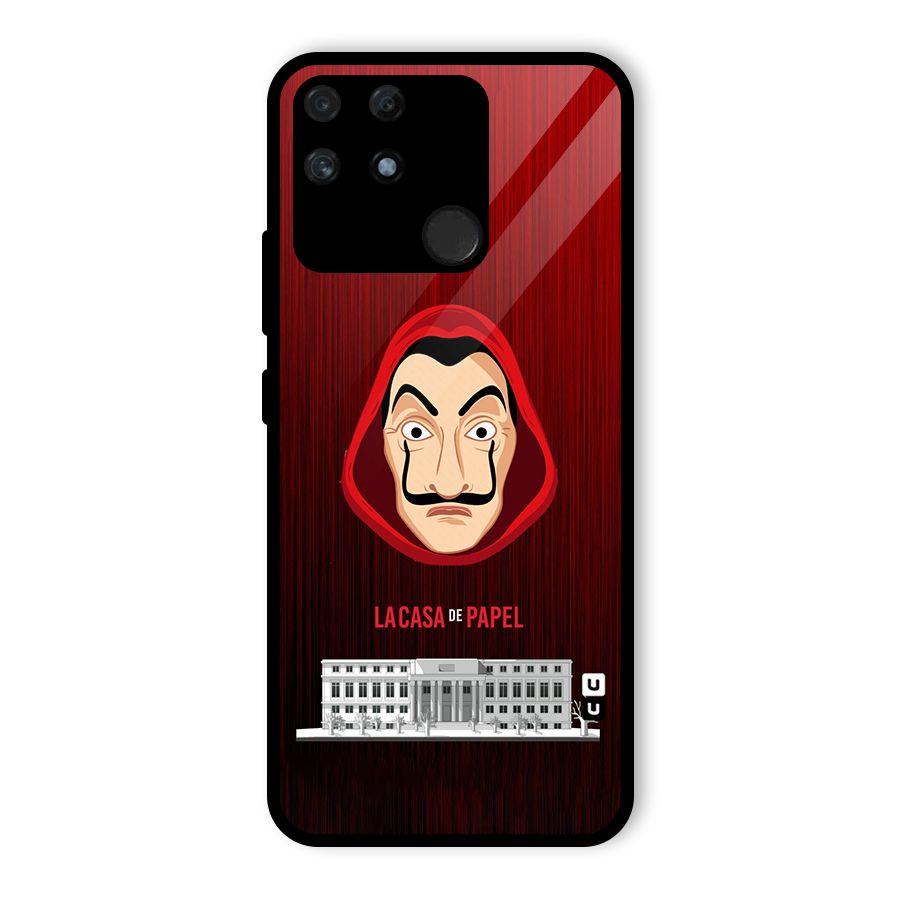 Lacasa Papel Minimalist Glass Back Case for Realme Narzo 50A