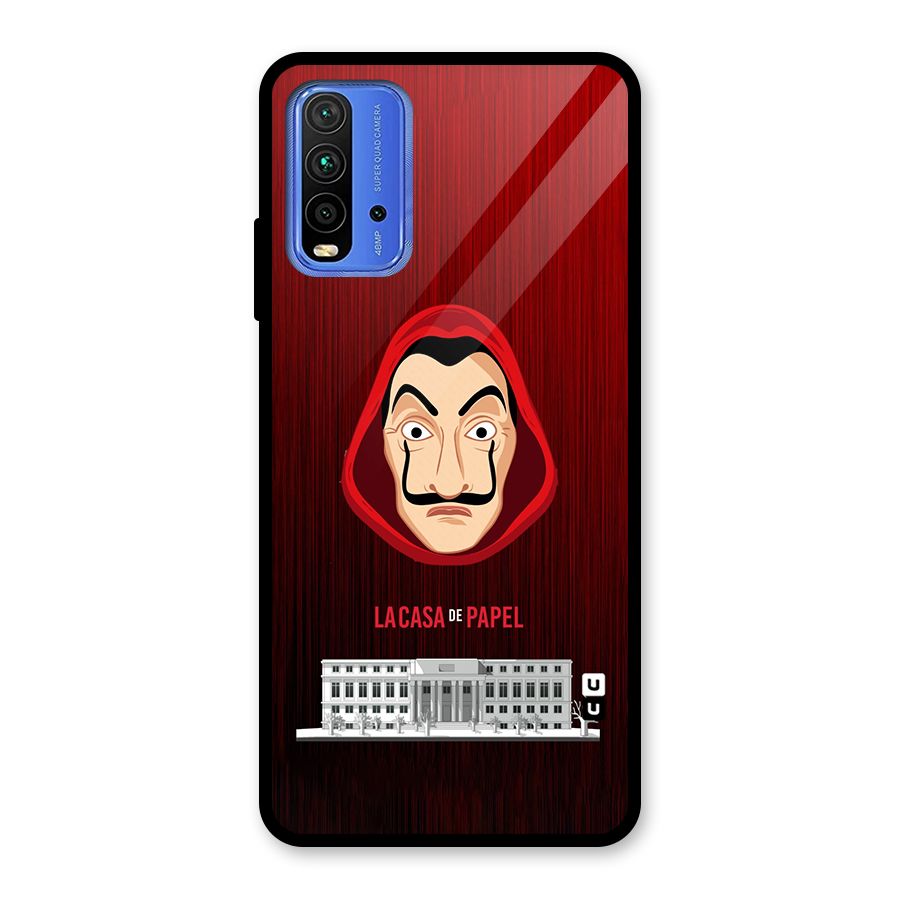 Lacasa Papel Minimalist Glass Back Case for Redmi 9 Power
