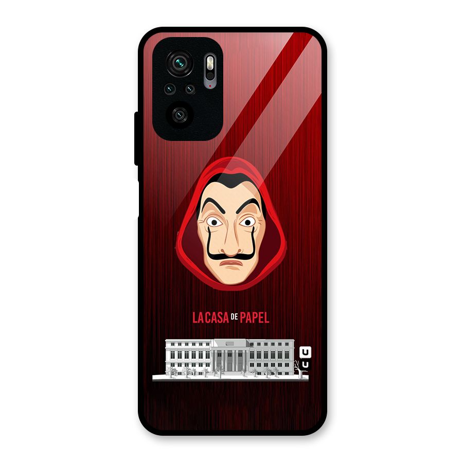 Lacasa Papel Minimalist Glass Back Case for Redmi Note 10S