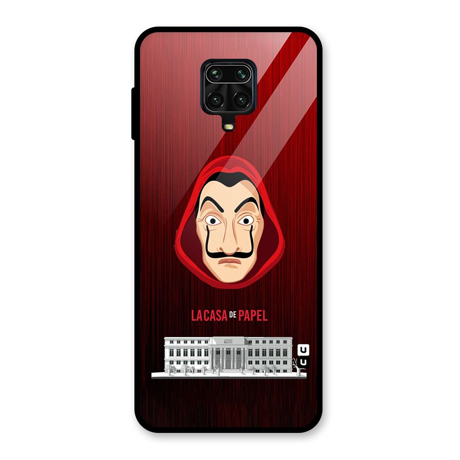 Lacasa Papel Minimalist Glass Back Case for Redmi Note 9 Pro Max