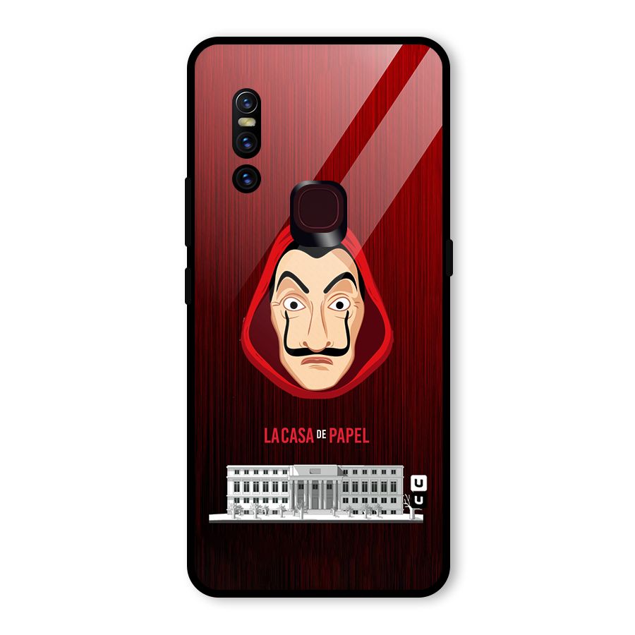 Lacasa Papel Minimalist Glass Back Case for Vivo V15