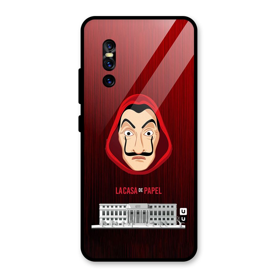 Lacasa Papel Minimalist Glass Back Case for Vivo V15 Pro