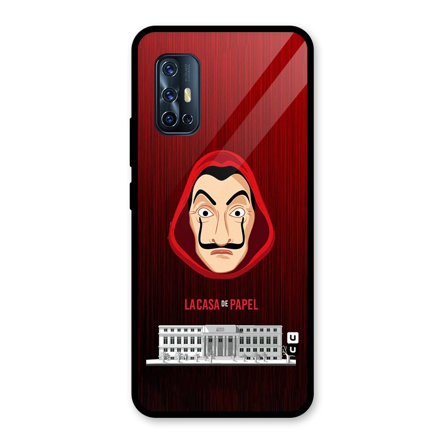 Lacasa Papel Minimalist Glass Back Case for Vivo V17
