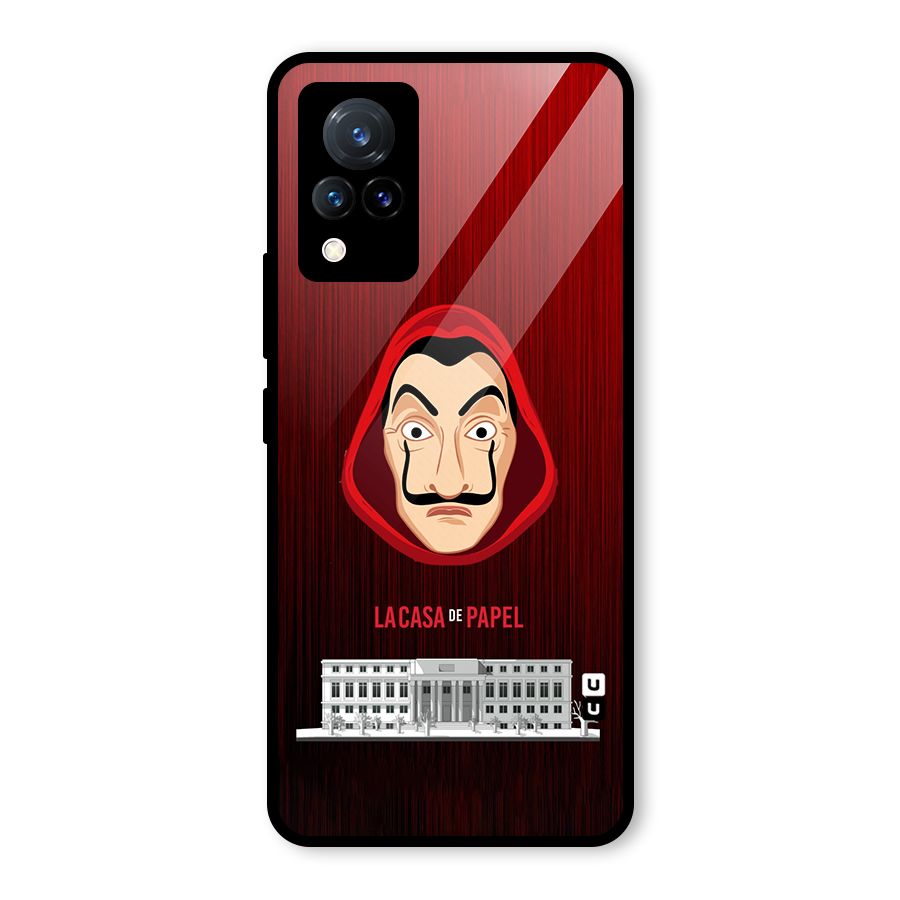 Lacasa Papel Minimalist Glass Back Case for Vivo V21 5G