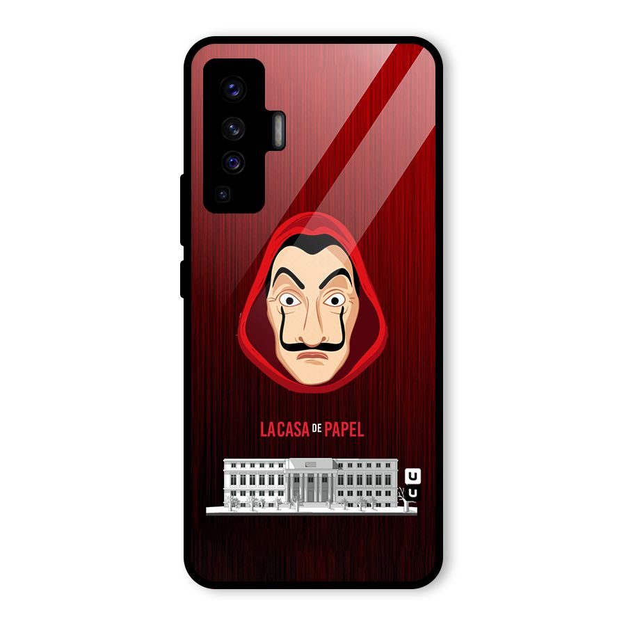 Lacasa Papel Minimalist Glass Back Case for Vivo X50