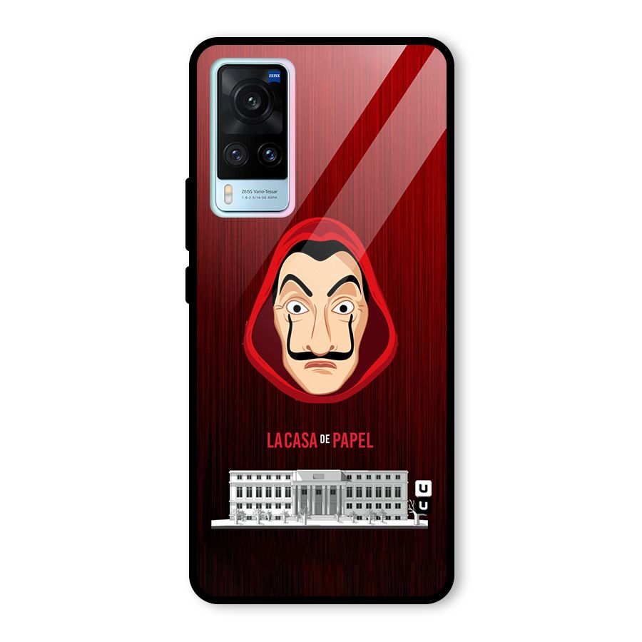 Lacasa Papel Minimalist Glass Back Case for Vivo X60