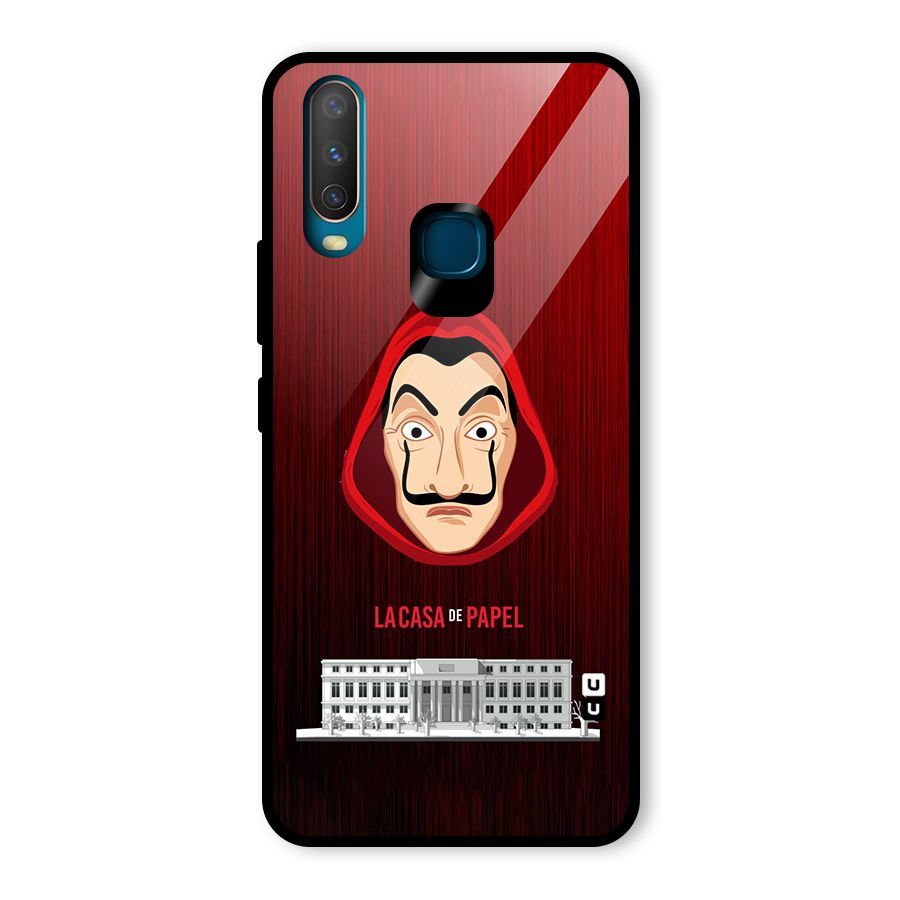 Lacasa Papel Minimalist Glass Back Case for Vivo Y15