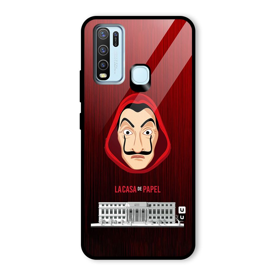 Lacasa Papel Minimalist Glass Back Case for Vivo Y50