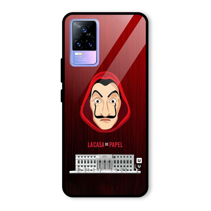 Lacasa Papel Minimalist Glass Back Case for Vivo Y73