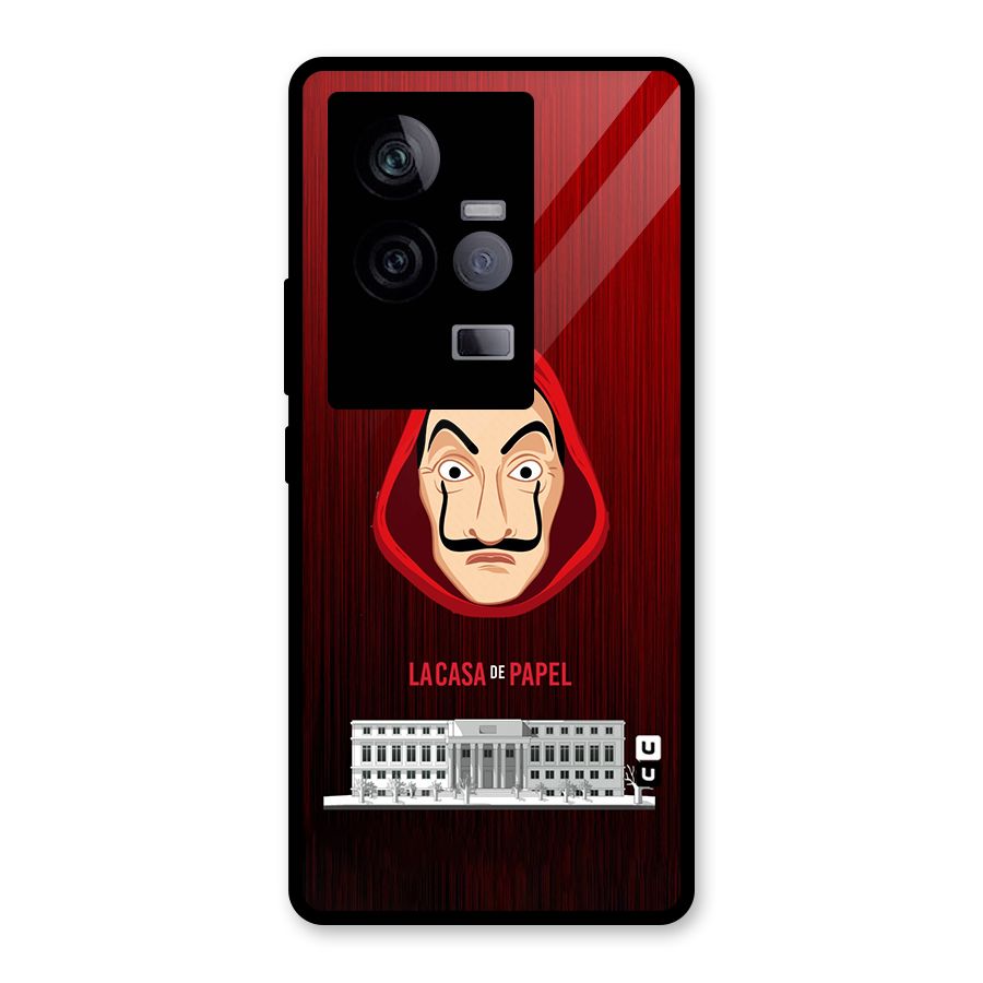 Lacasa Papel Minimalist Glass Back Case for Vivo iQOO 11 5G