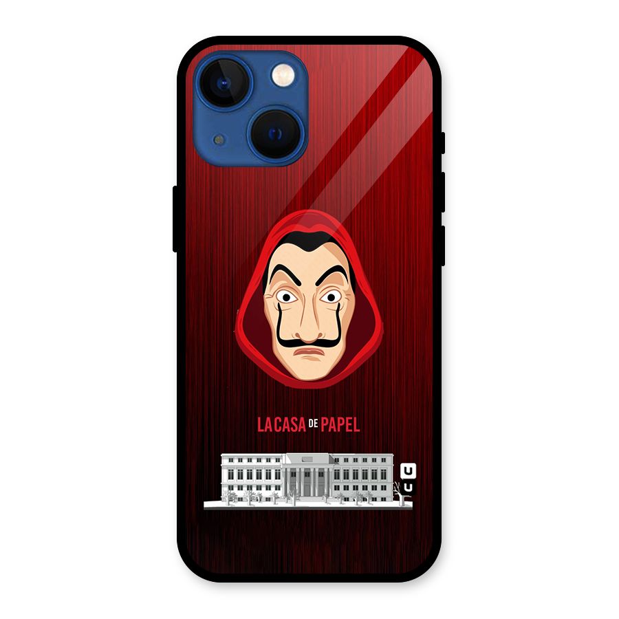 Lacasa Papel Minimalist Glass Back Case for iPhone 13 Mini