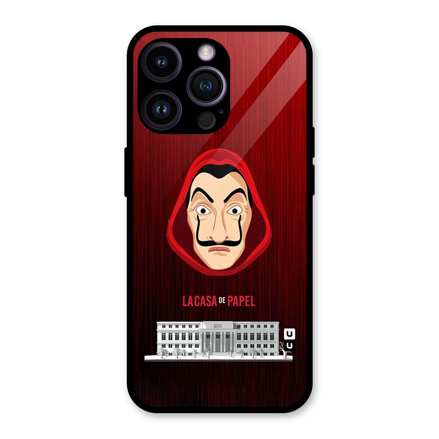 Lacasa Papel Minimalist Glass Back Case for iPhone 14 Pro Max