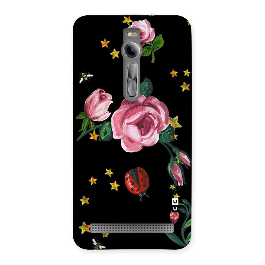 Ladybird And Floral Back Case for Asus Zenfone 2