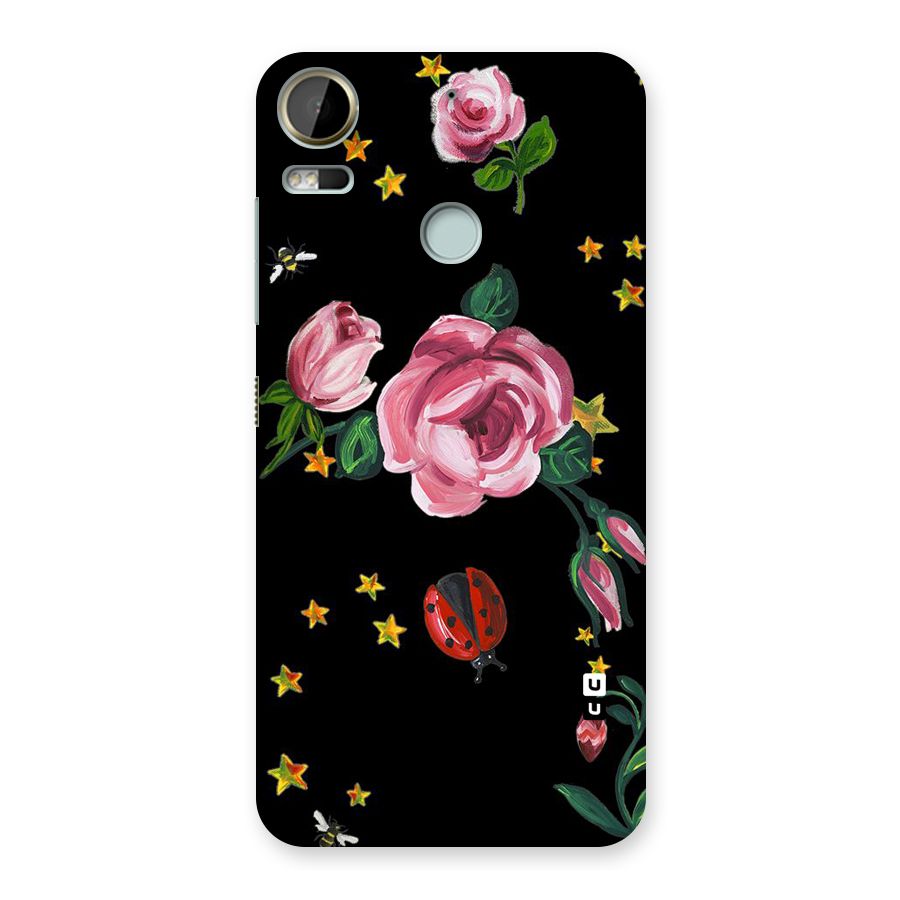 Ladybird And Floral Back Case for Desire 10 Pro