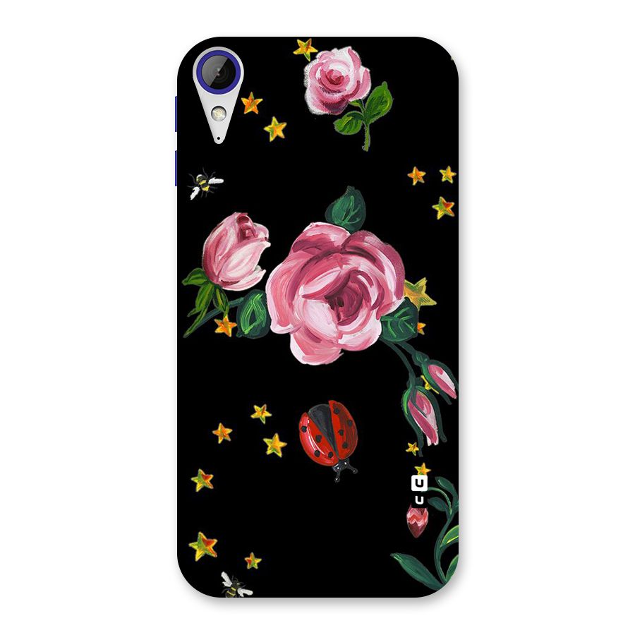 Ladybird And Floral Back Case for Desire 830