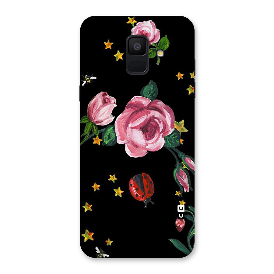 Ladybird And Floral Back Case for Galaxy A6 (2018)