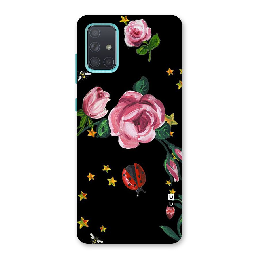 Ladybird And Floral Back Case for Galaxy A71