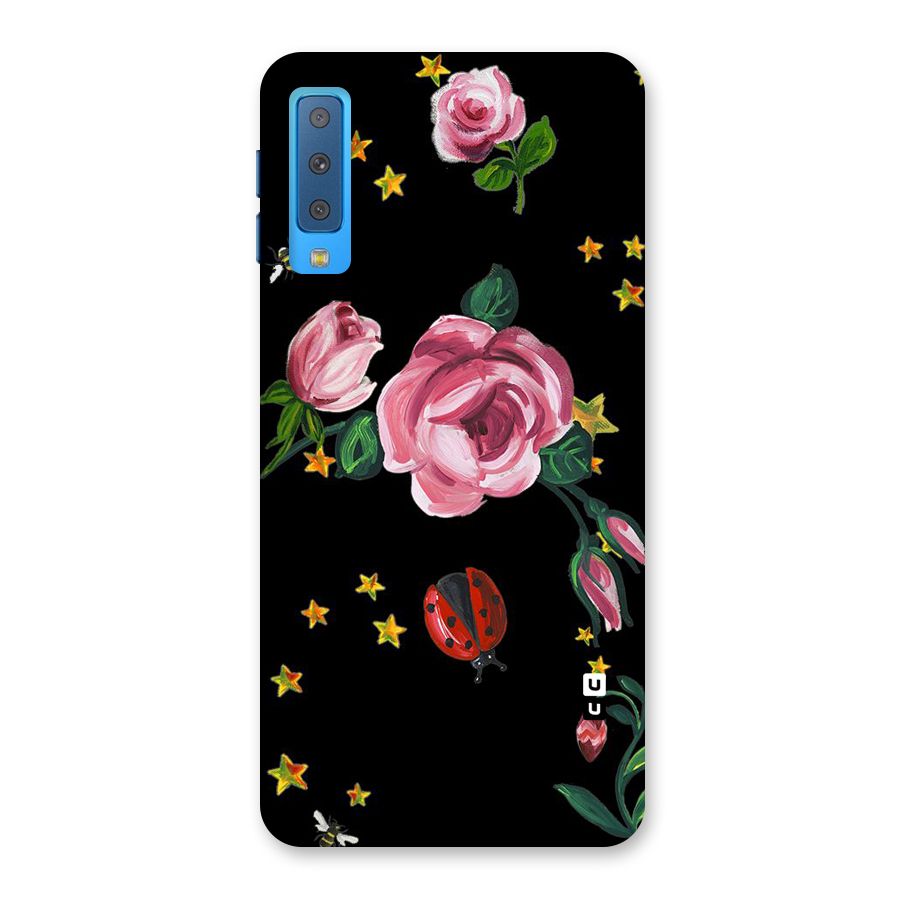 Ladybird And Floral Back Case for Galaxy A7 (2018)