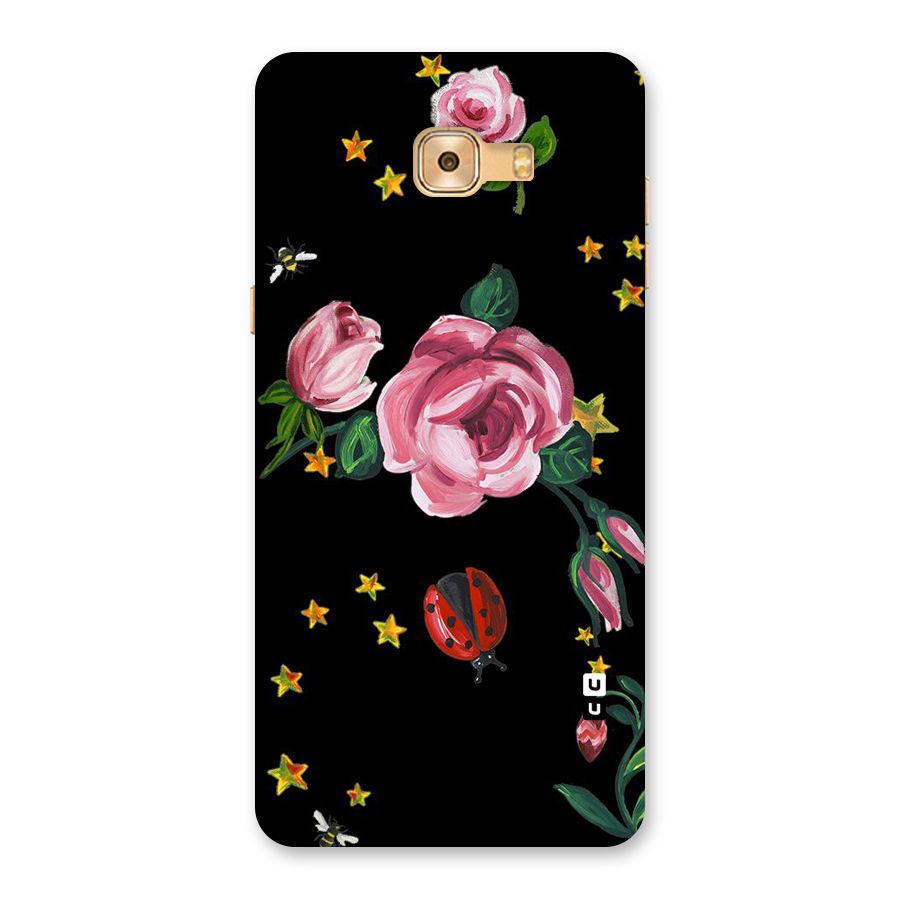Ladybird And Floral Back Case for Galaxy C9 Pro