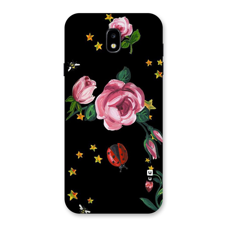 Ladybird And Floral Back Case for Galaxy J7 Pro