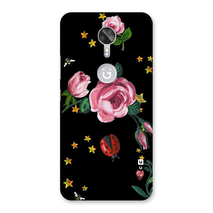 Ladybird And Floral Back Case for Gionee A1