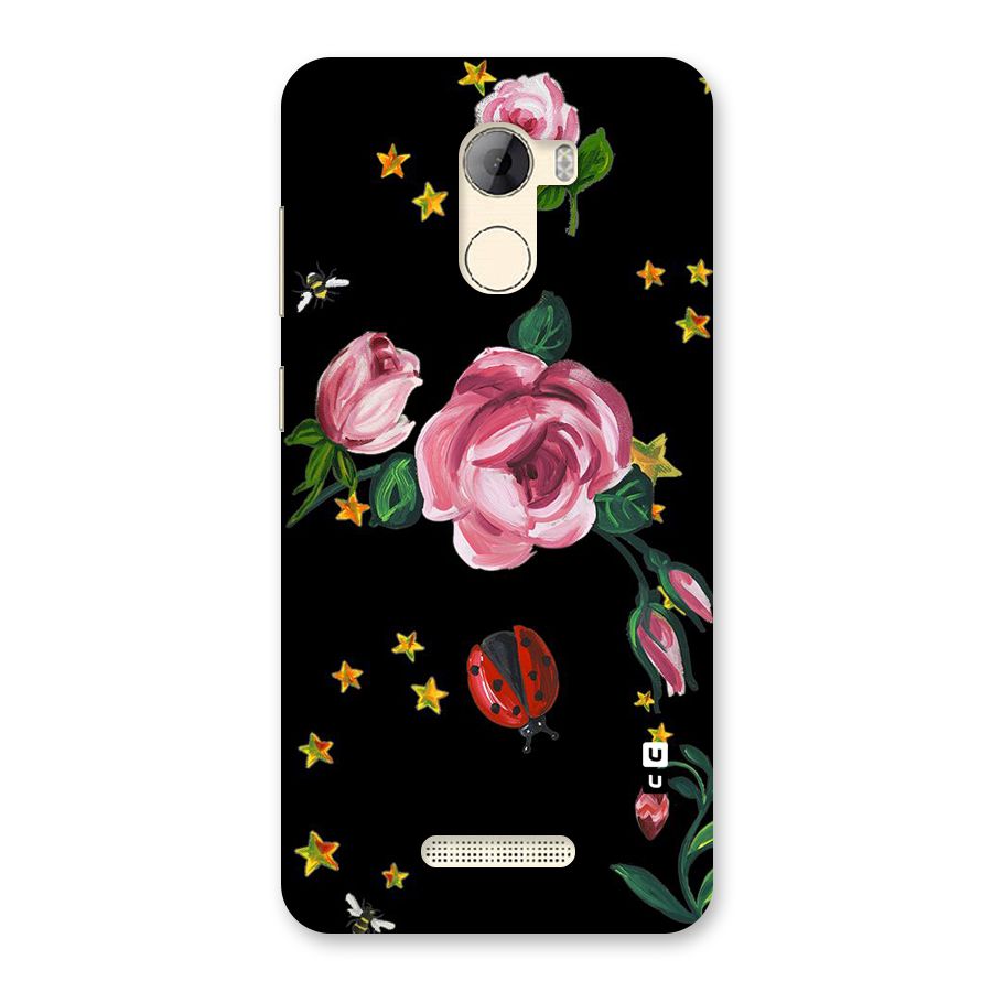 Ladybird And Floral Back Case for Gionee A1 LIte