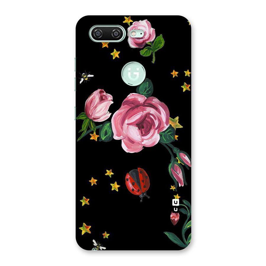 Ladybird And Floral Back Case for Gionee S10
