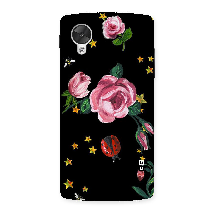 Ladybird And Floral Back Case for Google Nexsus 5