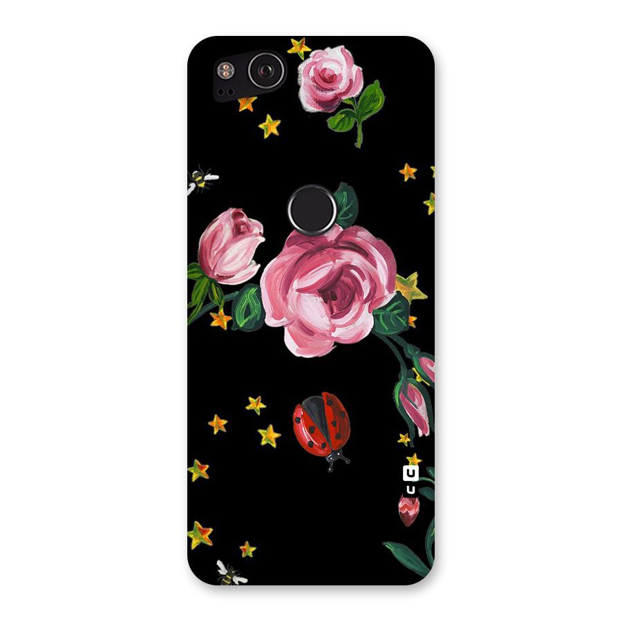 Ladybird And Floral Back Case for Google Pixel 2
