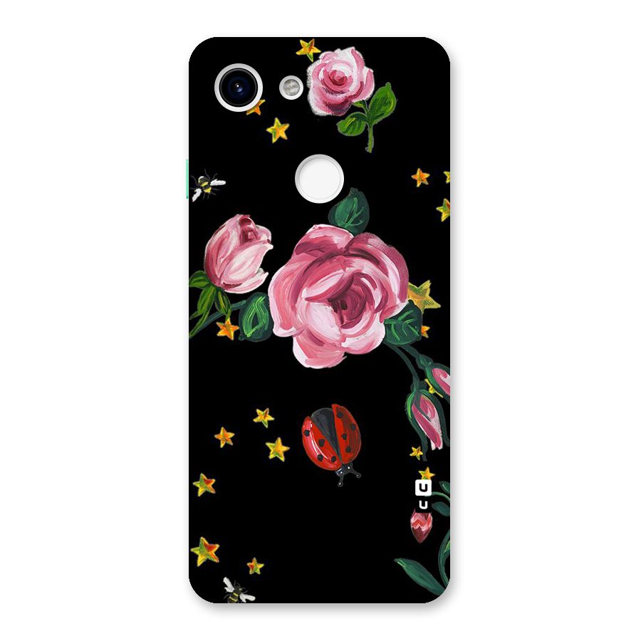 Ladybird And Floral Back Case for Google Pixel 3