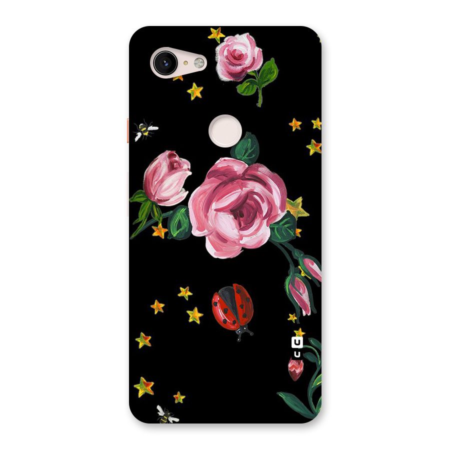 Ladybird And Floral Back Case for Google Pixel 3 XL