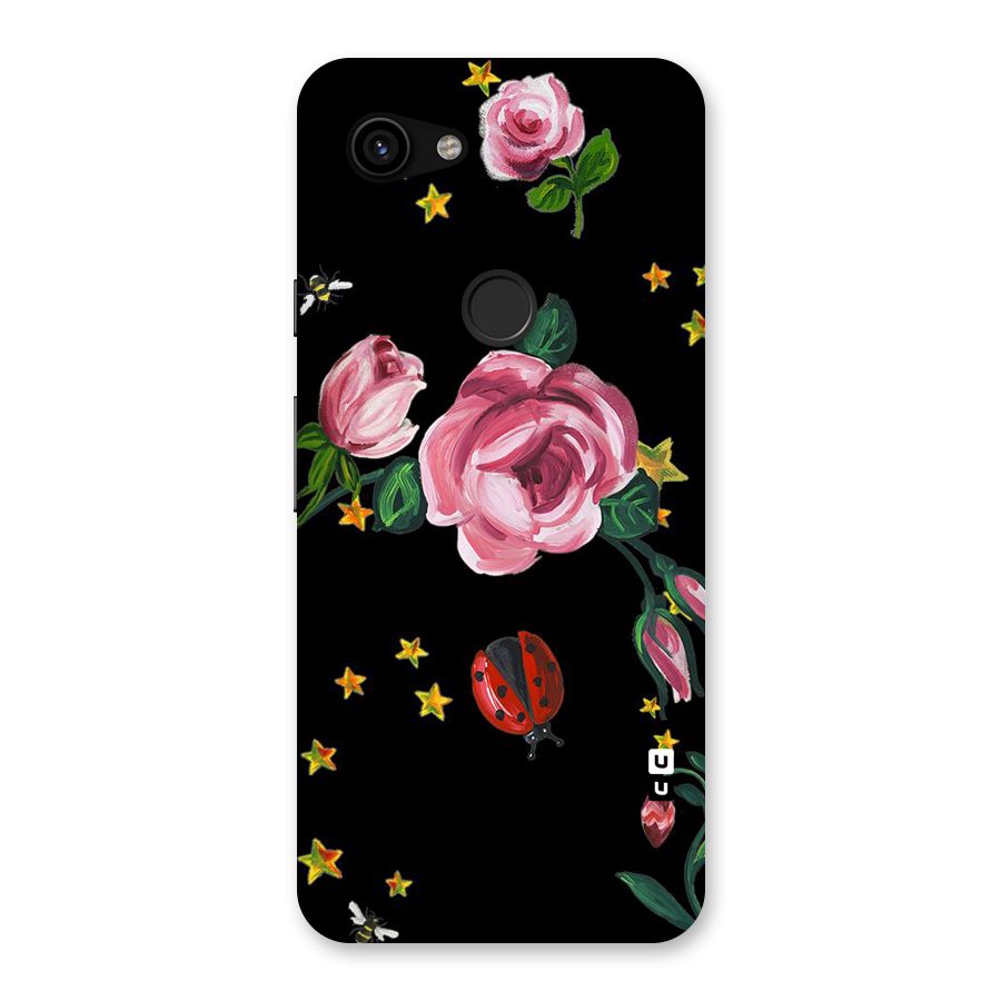 Ladybird And Floral Back Case for Google Pixel 3a