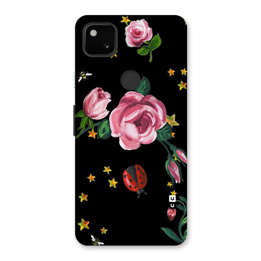 Ladybird And Floral Back Case for Google Pixel 4a