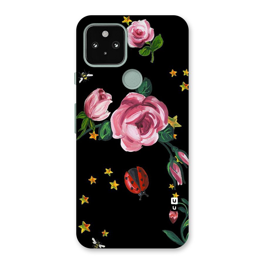 Ladybird And Floral Back Case for Google Pixel 5