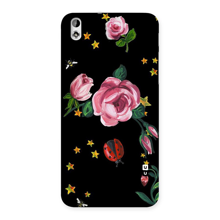 Ladybird And Floral Back Case for HTC Desire 816g