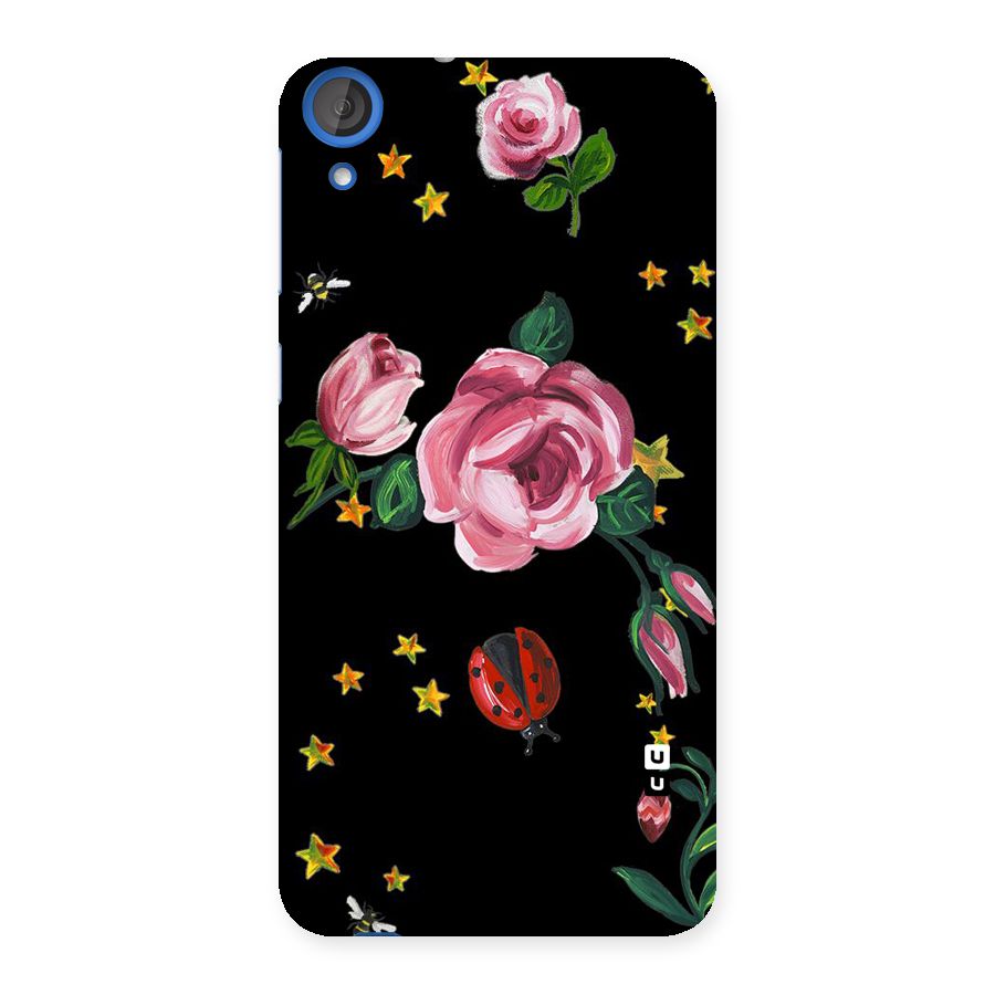 Ladybird And Floral Back Case for HTC Desire 820