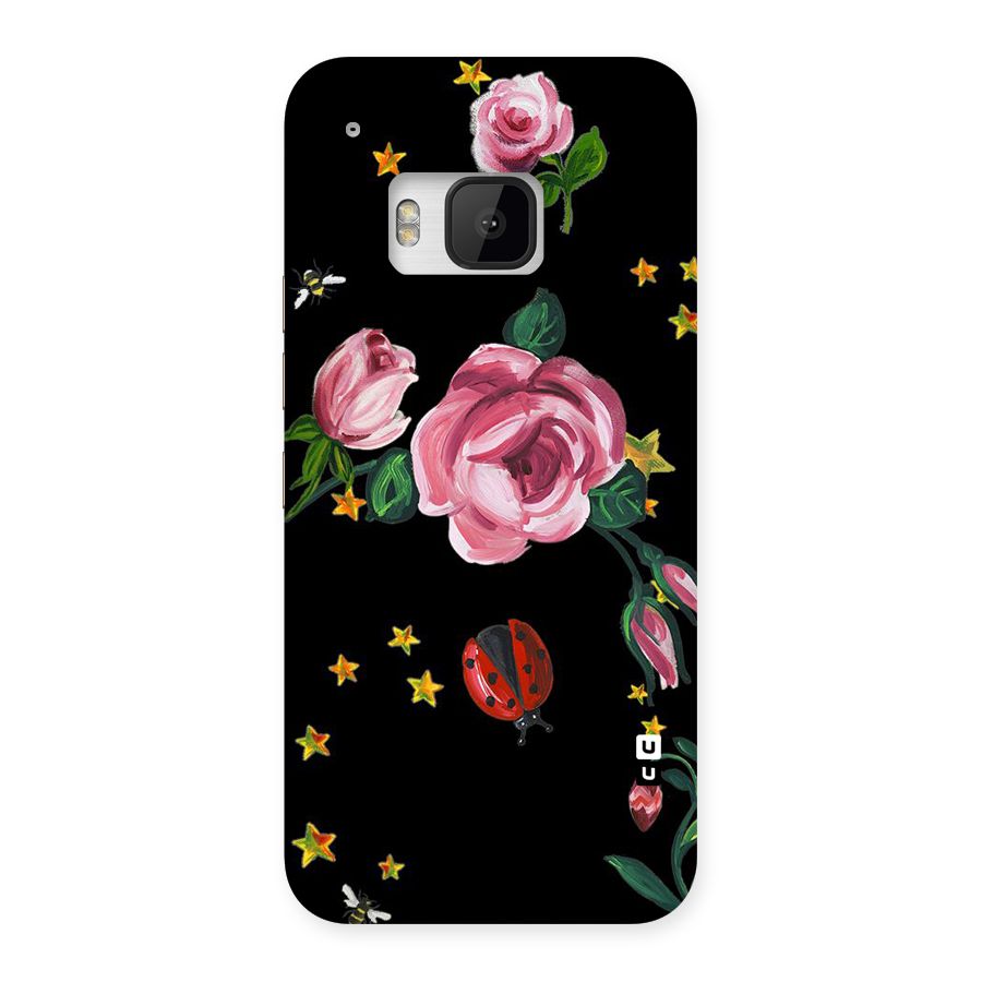 Ladybird And Floral Back Case for HTC One M9