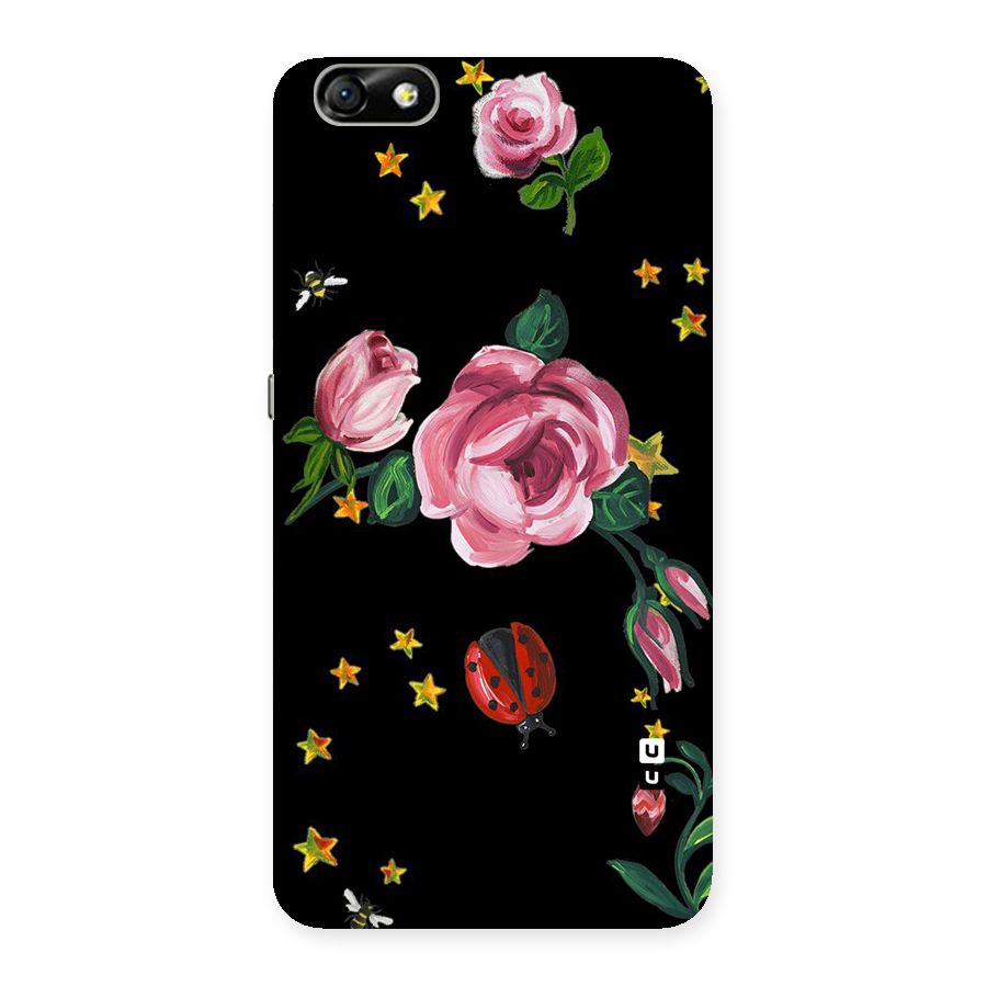 Ladybird And Floral Back Case for Honor 4X