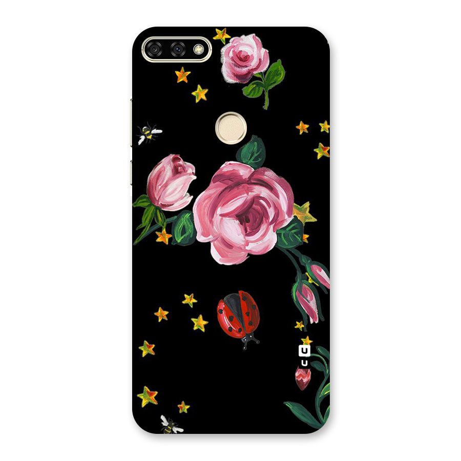 Ladybird And Floral Back Case for Honor 7A