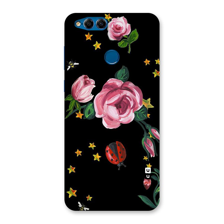 Ladybird And Floral Back Case for Honor 7X