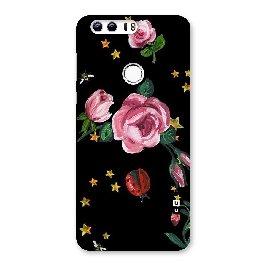 Ladybird And Floral Back Case for Honor 8