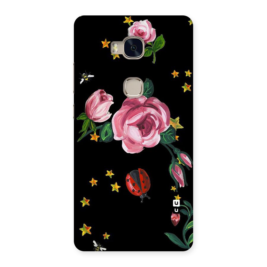 Ladybird And Floral Back Case for Huawei Honor 5X