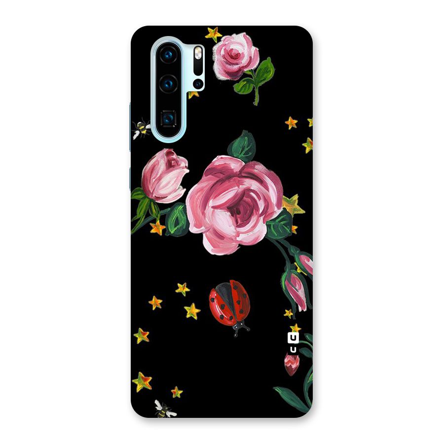 Ladybird And Floral Back Case for Huawei P30 Pro