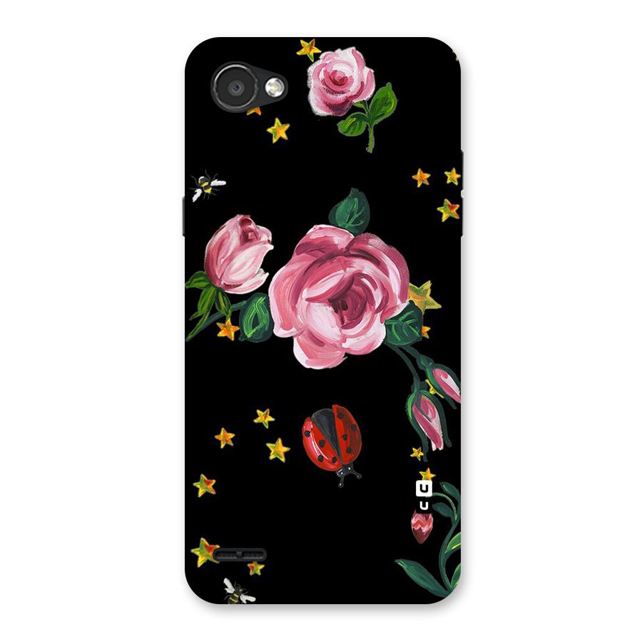 Ladybird And Floral Back Case for LG Q6